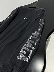 Balenciaga Transparent Tape Shifted Oversized Long Sleeve T-shirt in Faded Black  - 2