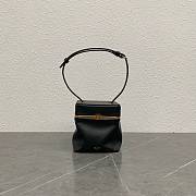 Celine Small Triomphe Frame In Supple Calfskin Black - 12.5x12.5x12.5cm - 5