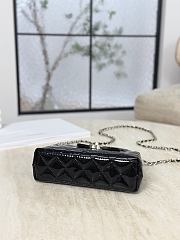 Chanel Mini Shopping Bag High-Shine Calfskin & Gold Metal Black - 19x13x7cm - 5