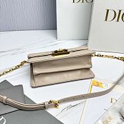 Mini Dior Ange Bag Beige Macrocannage Lambskin - 20x12x5cm - 5