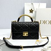 Dior Ange Bag Black Macrocannage Lambskin - 25x16x8cm - 3