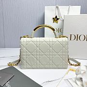 Dior Ange Bag White Macrocannage Lambskin - 25x16x8cm - 4