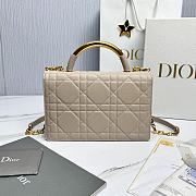 Dior Ange Bag Beige Macrocannage Lambskin - 25x16x8cm - 3