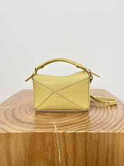 Loewe Mini Featherlight Puzzle Bag In Nappa Lambskin Yellow - 17.5x12.5x7.5cm - 6
