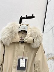 Moncler Vizelles Shearling-Trimmed Ski Jacket Beige - 5