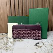Goyard Matignon GM Wallet Burgundy - 20x11x2.3cm - 4