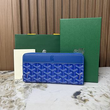 Goyard Matignon GM Wallet Blue - 20x11x2.3cm