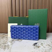 Goyard Matignon GM Wallet Blue - 20x11x2.3cm - 2