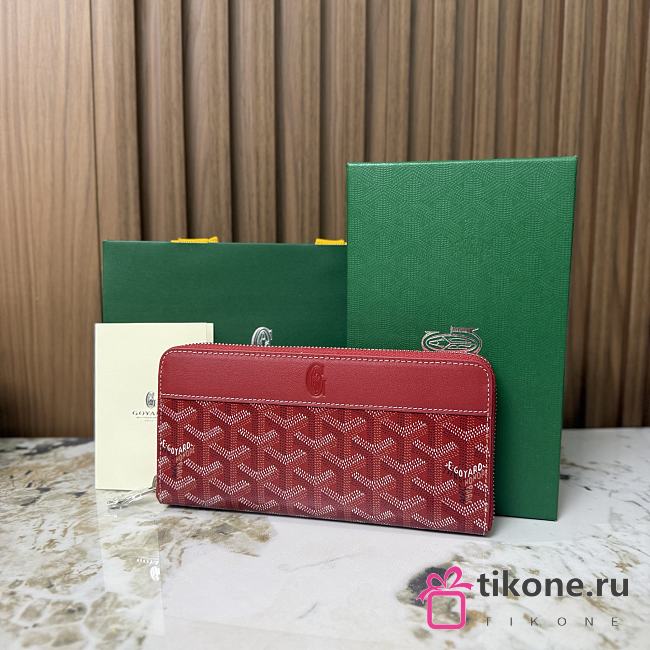 Goyard Matignon GM Wallet Red - 20x11x2.3cm - 1