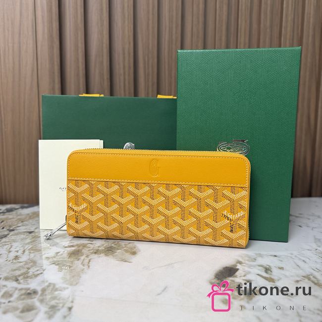 Goyard Matignon GM Wallet Yellow - 20x11x2.3cm - 1