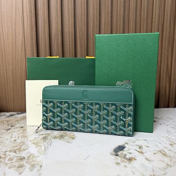 Goyard Matignon GM Wallet Green - 20x11x2.3cm
