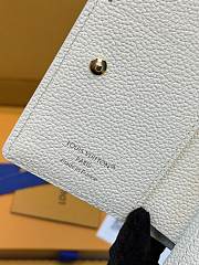 LV Clea Wallet Monogram Empreinte Milky White/ Blue M28274 - 11x8.5x3.5cm - 2