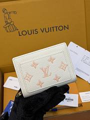 LV Clea Wallet Monogram Empreinte Milky White/ Peach M28275 - 11x8.5x3.5cm - 1