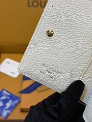 LV Clea Wallet Monogram Empreinte Milky White/ Peach M28275 - 11x8.5x3.5cm - 4