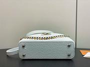 LV Capucines East-West Mini Taurillon Leather Jade Green M28198 - 22x12x8cm - 5