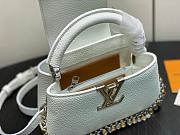 LV Capucines East-West Mini Taurillon Leather Jade Green M28198 - 22x12x8cm - 4