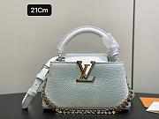 LV Capucines East-West Mini Taurillon Leather Jade Green M28198 - 22x12x8cm - 2