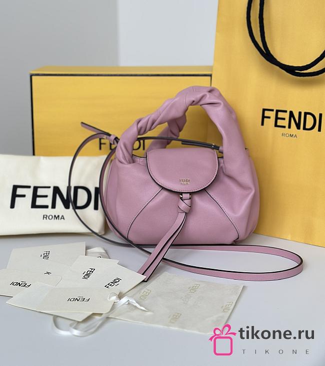 Fendi Spy Mini Pink Leather - 15x12.5x11cm - 1