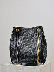 YSL Niki Small Shopping In Vintage Leather Black - 25x30x8–12cm  - 4