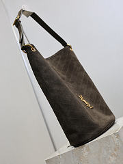 YSL Niki Supple Bucket In Suede In Light Musk - 30x38x15.5cm - 2