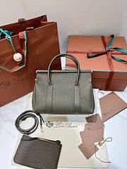 Loro Piana Loom Bag L25 Grain Calfskin Khaki - 25x18x12.5cm - 6