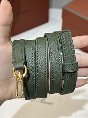Loro Piana Loom Bag L25 Grain Calfskin Green - 25x18x12.5cm - 5