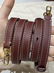 Loro Piana Loom Bag L25 Calfskin Dark Red - 25x18x12.5cm - 3