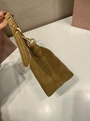 Miumiu Suede Pouch Brown 5NE841 - 18.5x14x10cm - 5