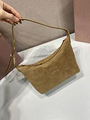 Miumiu Suede Pouch Brown 5NE841 - 18.5x14x10cm - 3