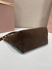 Miumiu Suede Pouch Drak Brown 5NE841 - 18.5x14x10cm - 4