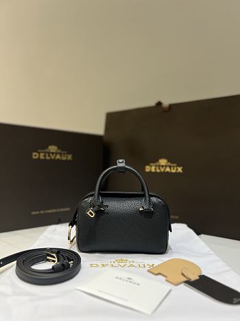 Delvaux Cool Box Nano Taurillon Soft Black - 16.5x10.5x7.5cm 