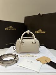 Delvaux Cool Box Nano Taurillon Soft Beige - 16.5x10.5x7.5cm  - 1