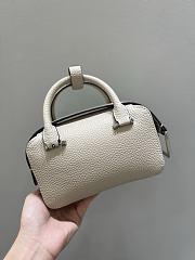 Delvaux Cool Box Nano Taurillon Soft Beige - 16.5x10.5x7.5cm  - 5