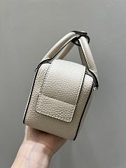 Delvaux Cool Box Nano Taurillon Soft Beige - 16.5x10.5x7.5cm  - 6