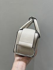 Delvaux Cool Box Nano Taurillon Soft Beige - 16.5x10.5x7.5cm  - 2