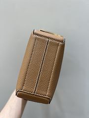 Delvaux Cool Box Nano Taurillon Soft Brown - 16.5x10.5x7.5cm  - 6