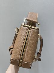 Delvaux Cool Box Nano Taurillon Soft Brown - 16.5x10.5x7.5cm  - 4