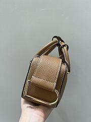 Delvaux Cool Box Nano Taurillon Soft Brown - 16.5x10.5x7.5cm  - 3