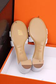 Hermes Oasis Sandal Epsom White 5cm - 2
