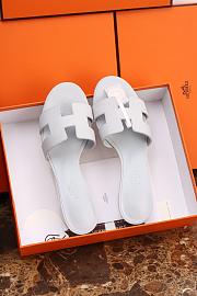 Hermes Oasis Sandal Epsom White 5cm - 4