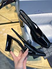 Prada Black Patent Leather Slingback Pumps 85mm - 6