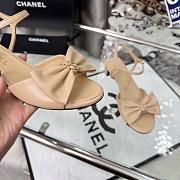 Chanel Sandals Calfskin Beige 35mm - 6