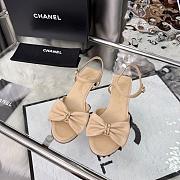 Chanel Sandals Calfskin Beige 35mm - 5
