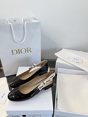 Dior J'Adior Ballet Flat Black Patent Calfskin - 4
