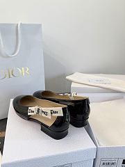 Dior J'Adior Ballet Flat Black Patent Calfskin - 5