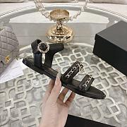 Chanel Sandals Calfskin Black 15mm - 3