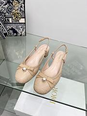 Dior Ballet Slingback Pump Beige Quilted Cannage Calfskin 30mm - 4