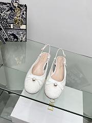 Dior Ballet Slingback Pump White Quilted Cannage Calfskin 30mm - 2