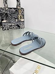 Dior D-Club Slide Blue Calfskin - 3