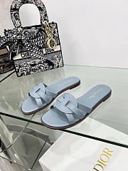 Dior D-Club Slide Blue Calfskin - 2